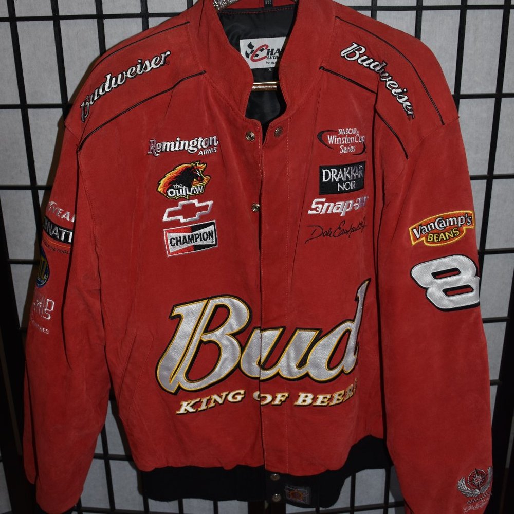 Dale Earnhardt Jr. NASCAR Leather Racing Jacket XL